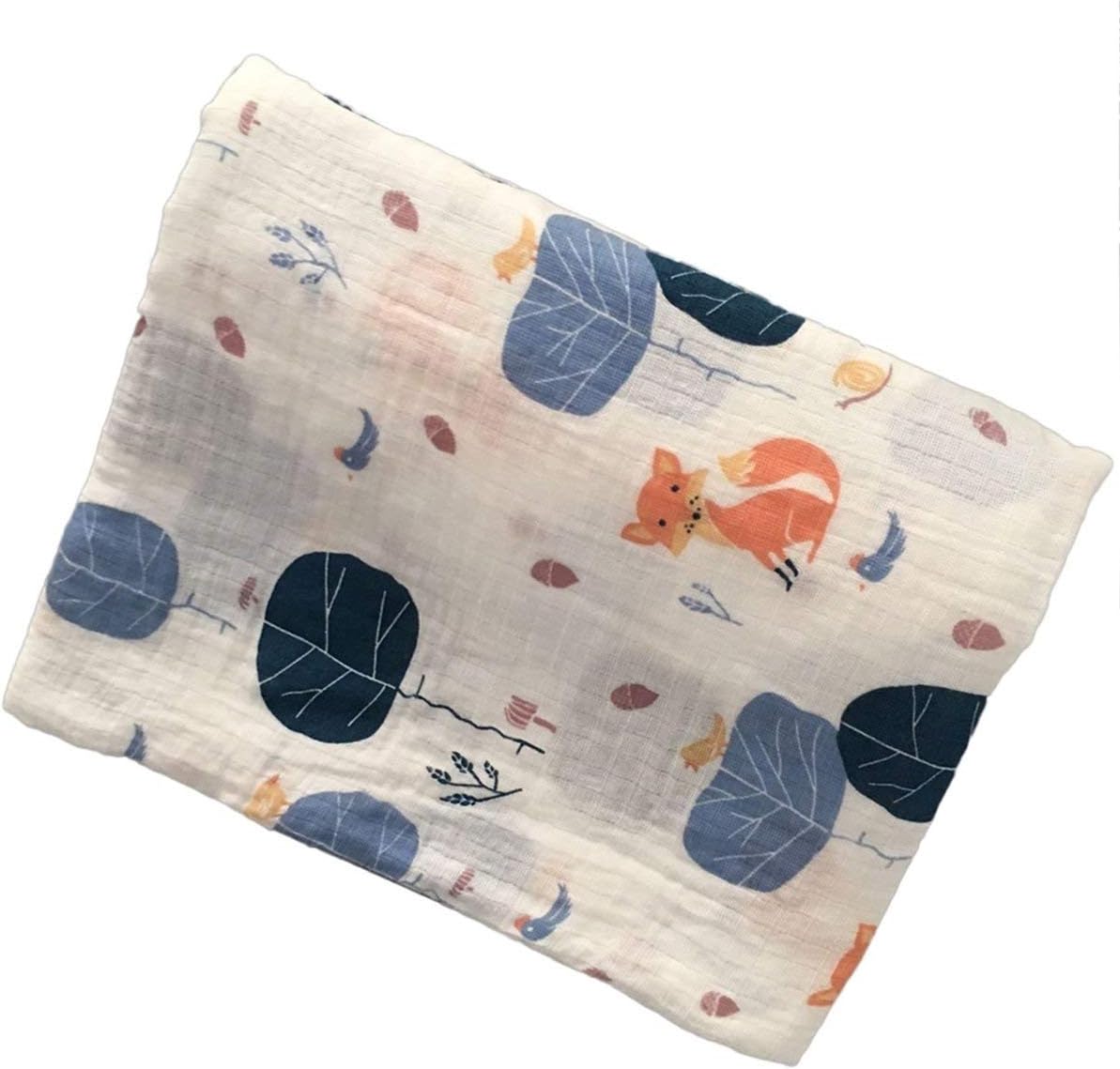Caroline Philipson 1x1cm Muslin Bebe Emmailloter Couverture Bebe Emmailloter Coton 100 Du Nouveau Ne Bebe Serviette De Bain Couvertures Swaddle Multi Fonctions Designs Multicolore Renard Couvertures D Emmaillotage La Chambre De Bebe