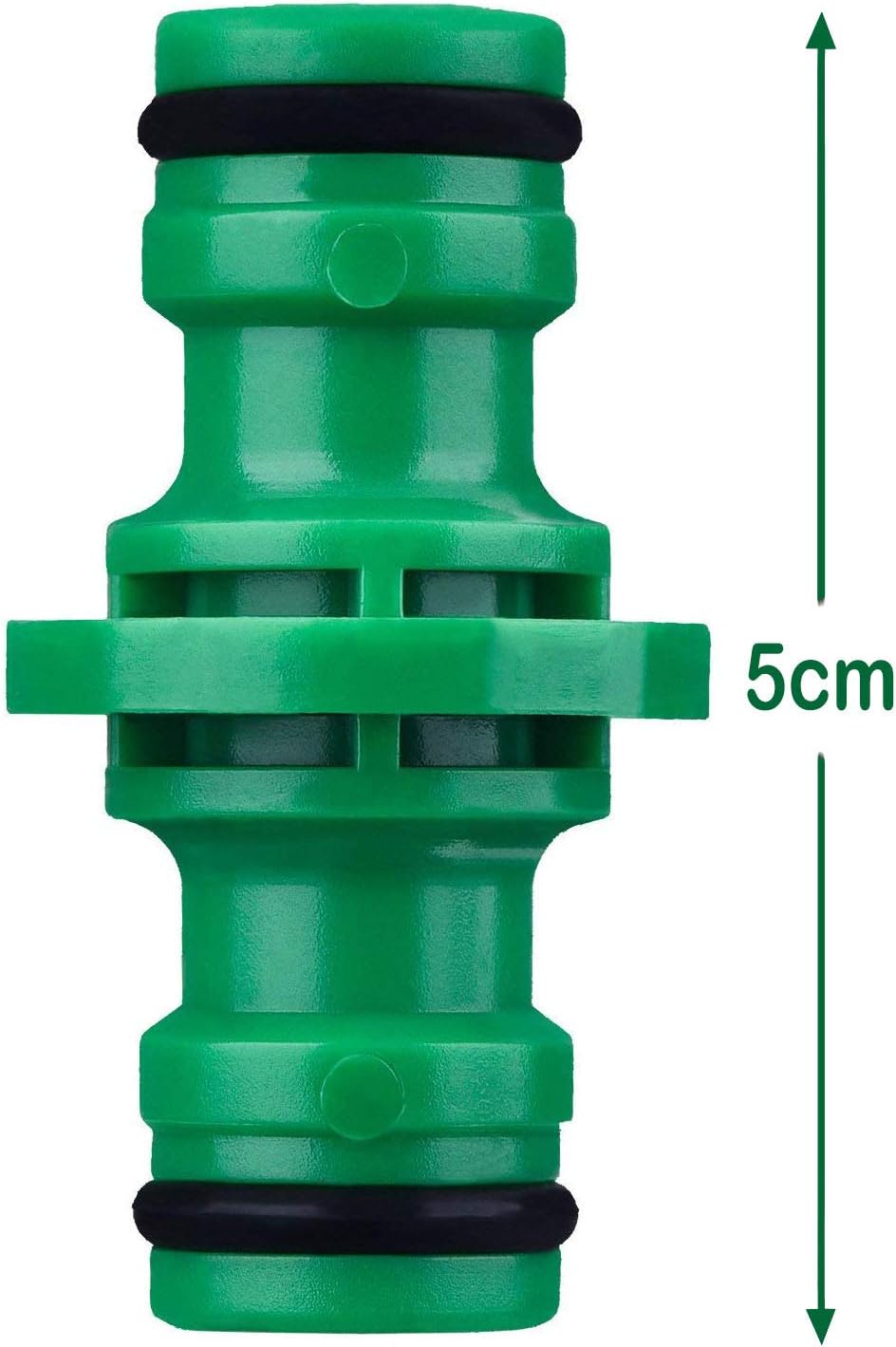 iwobi 6 Pack Double Male Hose Quick Connector Extender for Join Garden Hose Pipe Tube BigaMart