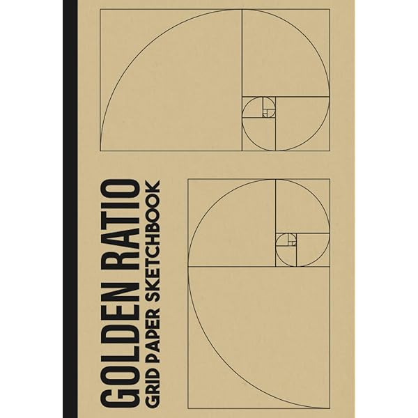 Fibonacci Spiral & Golden Ratio Grid Layout Sketchbook: 120 Pages
