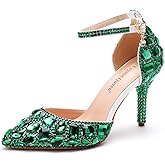 Royal Blue Rhinestone Sandals Thin High Heels Pointed Toe Sandals Blue Crystal Heels Shoes Fashion High Heel Shoes