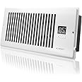 AC Infinity AIRTAP T4 White, Register Booster Fan for 4” x 10” Register Holes, Improves Heating & Cooling Vents, Quiet 10-Speeds, Bluetooth App Control Data Alerts