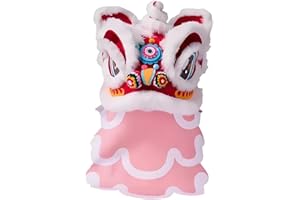 Esquirla Lion Dance Head DIY Spring Festival Material Kit Handmade Craft Non Woven Headgear Suitable for Chinese New Year Dec