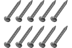 uxcell 200Pcs Small Hardware Nails, 1 x 10mm Carbon Steel Round Head Nail Common Finishing Nail for Household Woodworking Pic