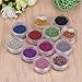 12PCS Glass Micro Beads No Hole 0.2mm Nail Art Caviar Marbles Microbeads SANNYSIS
