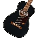 Gretsch Jim Dandy Deltoluxe Parlor Short Scale Acoustic-electric Guitar - Black Top