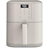 bella 6 Qt Slim Air Fryer, Fits-anywhere™ Kitchenware, EverGood™ Ceramic Nonstick Coating, Adjustable Temperature, 6 Preset C