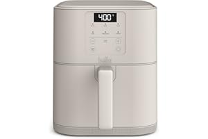 bella 6 Qt Slim Air Fryer, Fits-anywhere™ Kitchenware, EverGood™ Ceramic Nonstick Coating, Adjustable Temperature, 6 Preset C