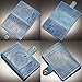 Villini - Leather RFID Blocking US Passport Holder Cover ID Card Wallet - Travel Case (Light Blue)