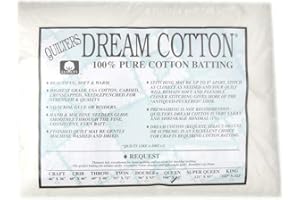 QUILTERS DREAM Quilter's Dream Cotton White Request Batting (108" x 93") Queen