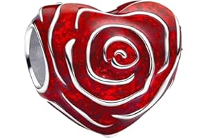 YUMINN Love and Heart Charms 925 Sterling Silver for Bracelets and Necklaces Pendant Beads Mother's Day Jewelry for Women