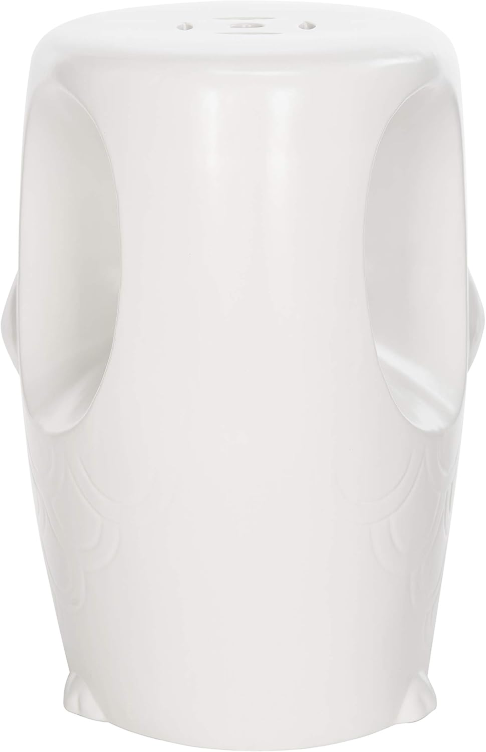 Safavieh ACS4567A Owl Ceramic Decorative Garden Stool, White: Garden & Outdoor