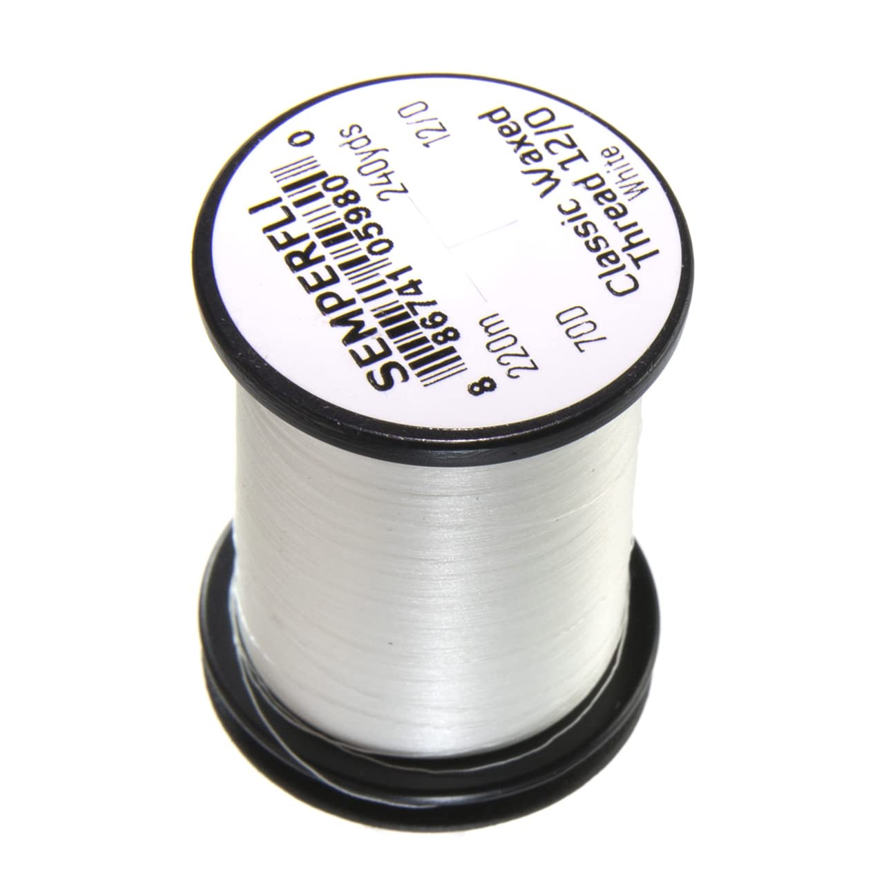 Semperfli Fly Tying Thread Classic Waxed Thread 12/0 240 Yards (White)