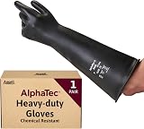 Ansell AlphaTec 87-104 Chemical Resistant Latex Gloves X-Large 43cm Cuff view 1