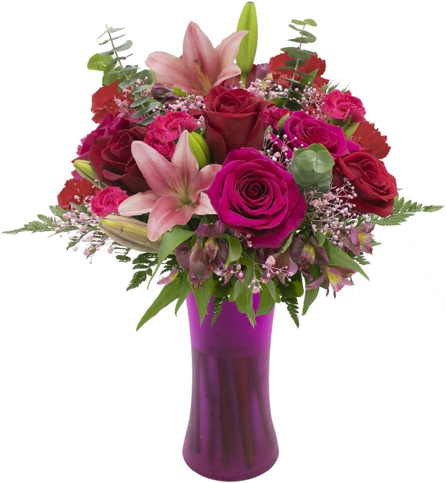 Vistaflor Valentine Wishes Vase Arrangement (Fresh Cut