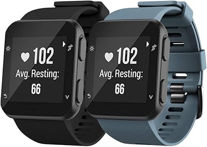 NotoCity for Garmin Forerunner 35 Band Soft Silicone Replacement Watch Strap Compatible with Forerunner 35 Smartwatch