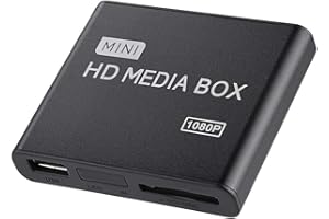 1080P Full-HD Digital Media Player, HDMI/AV/VGA Output, 7.1 Surround Sound, HDMI Media Player with Remote Control, 1080P HDMI