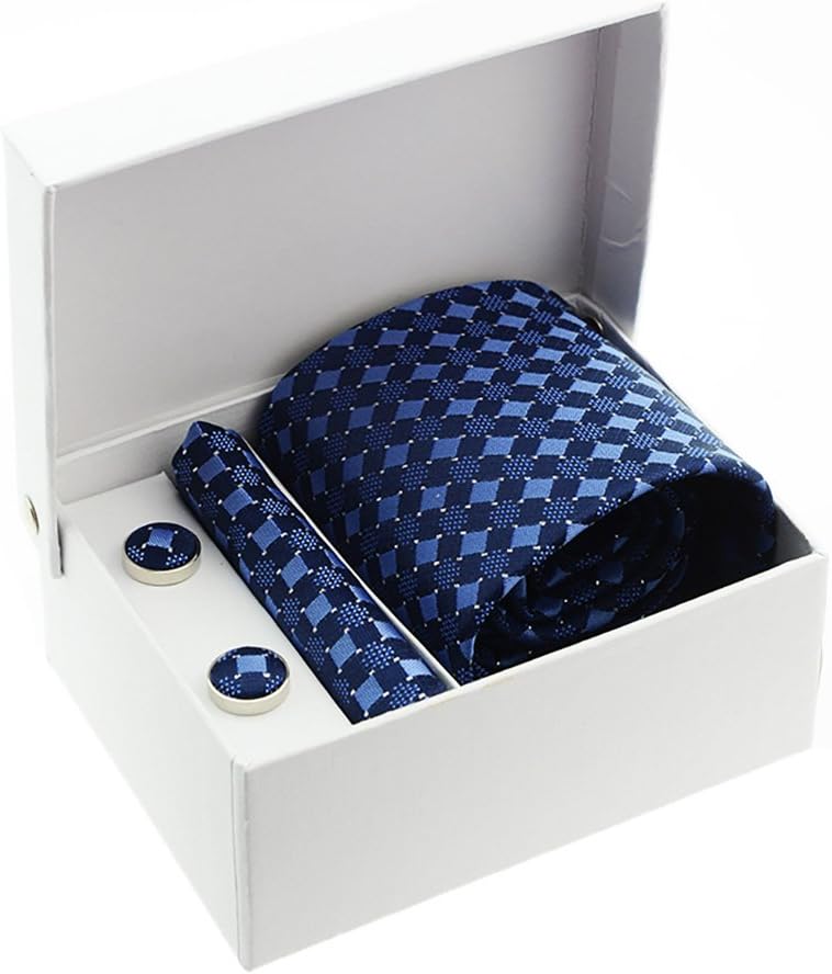 Tiger Mama Mens Business Tie, Cufflinks, Pocket Square Set