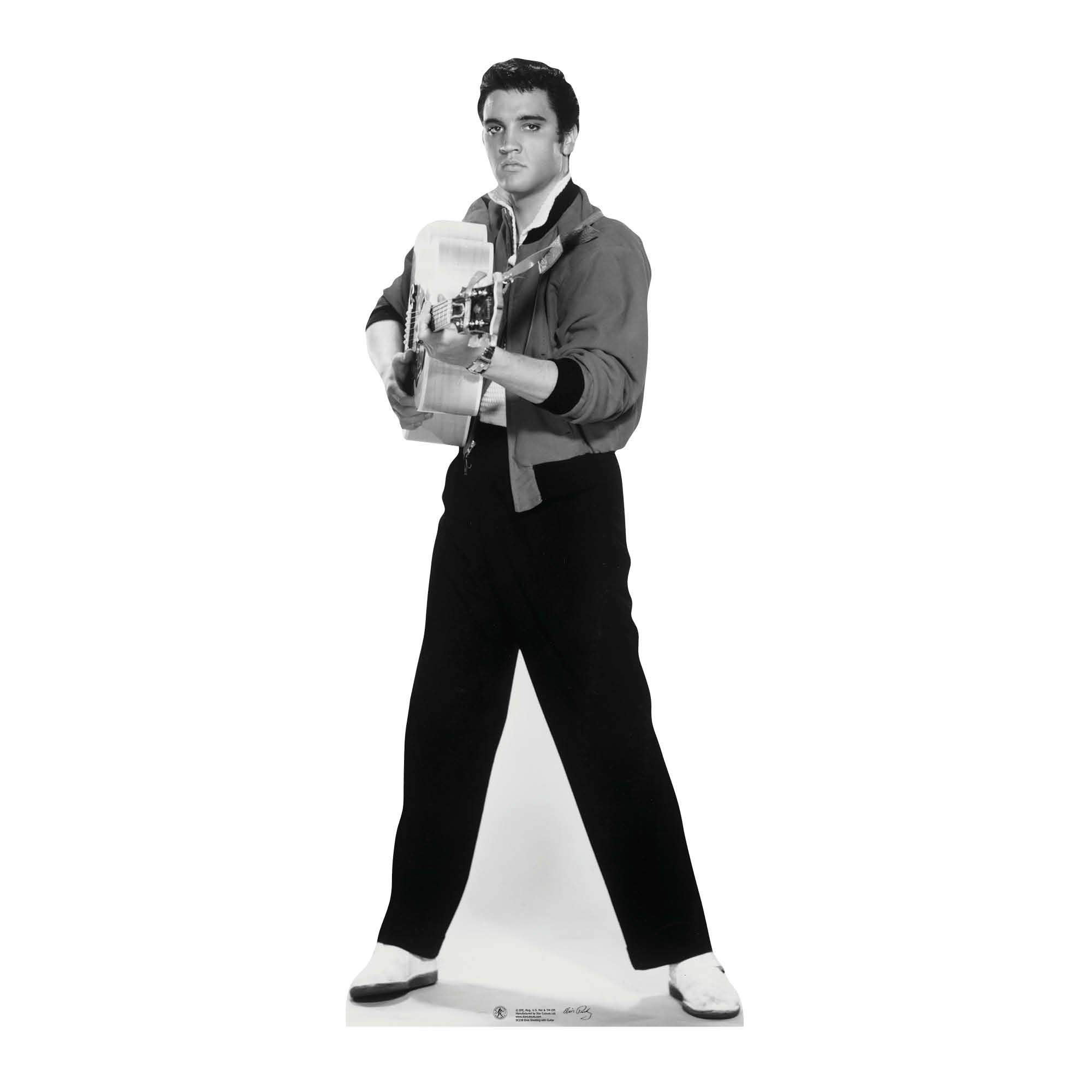 Star Cutouts SC238 Elvis Presley Posing with Guitar Lifesize Cardboard Cutout – Perfect Elvis Gift for Music Fans & Room Décor