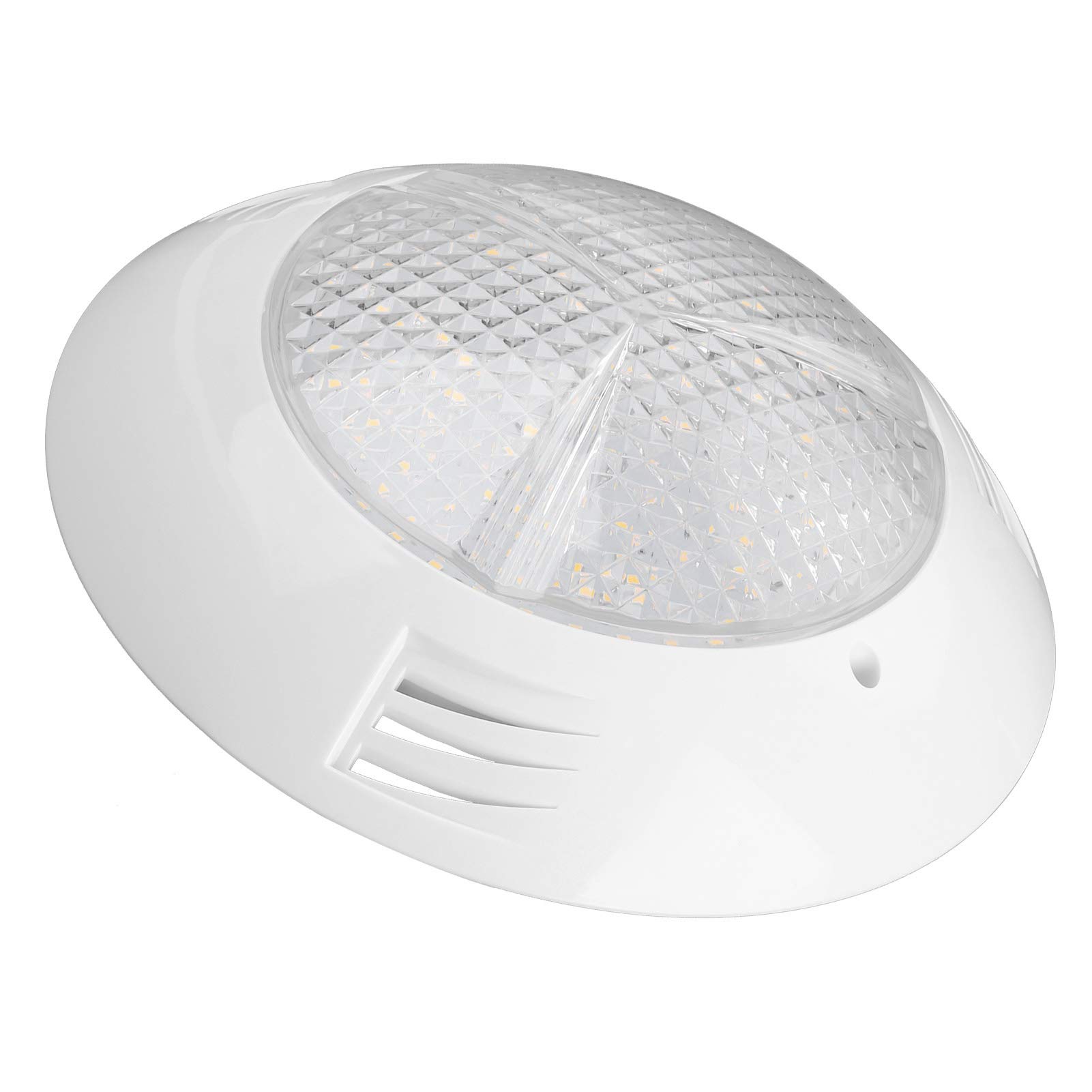 Goshyda LED Pool Lights, White Color Underwater Swimming Pool Light, 160 LED AC12V 18W IP68 Waterproof, 1.8m/6ft Wall-Mounted