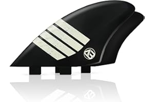 AQUBONA Surfboard Twin Keel Fins (2 Fins) Dual Tab Single Tab Sizes Nylon Plastic Fins for Longboard Surfboard Funboard