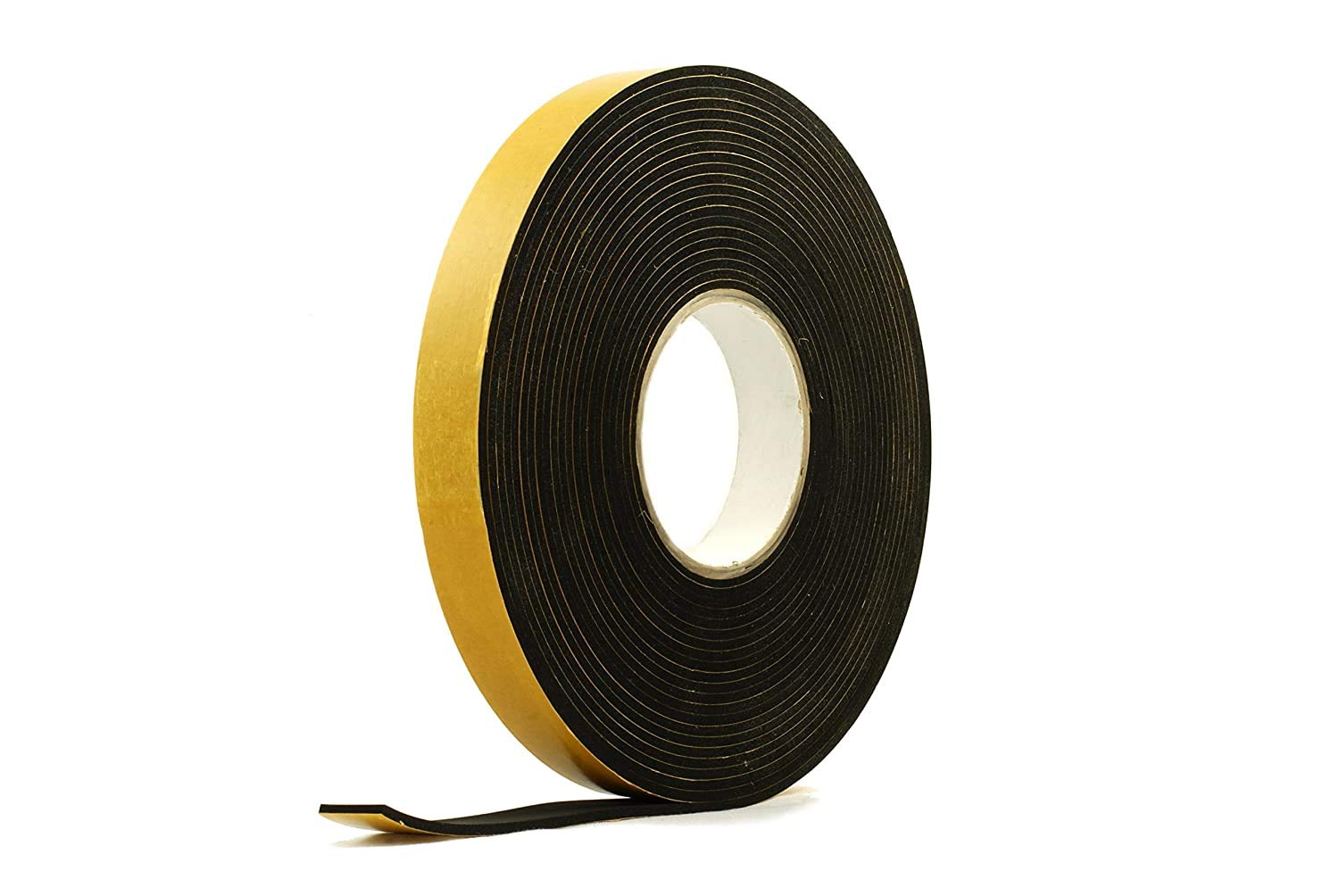 RS® Neoprene Rubber Self-Adhesive Sponge Strip 25mm Wide x 3mm Thick x 10m Long for Sealing, Weather Strip, Cushioning, Anti-Vibration, Anti-Slip, Gaskets & DIY