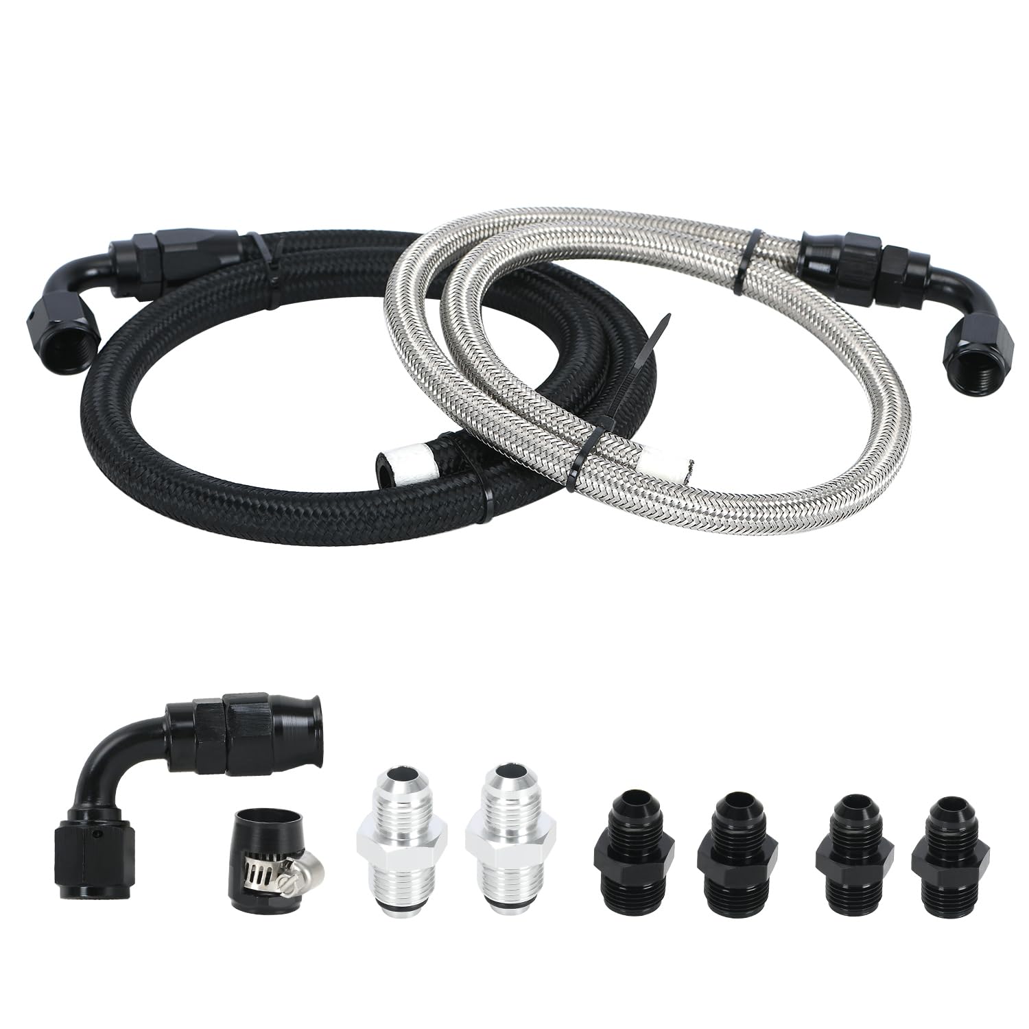 PQY 25Inch 6AN Power Steering Pump Hose Kit
