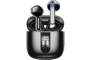 JBES Bluetooth Earbuds Wireless Headphones, 60H Deep Bass Ear Buds with 4 Noise Cancelling Microphone, IP5 Waterproof Earphon