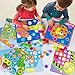 JIETENGFEI Button Art Toys Preschool Learning Education Toddler Toys Color Matching Mosaic for Boys and Girls Gift Toys Button 46 Figure 10