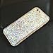 iPhone 6 Plus Case,Crazy Panda® 3D Creative Liquid Glitter Design iPhone 6 Plus Liquid Quicksand Bling Adorable flowing Floating Moving Shine Glitter Case iPhone 6 Plus/6S Plus - Silver Diamonds