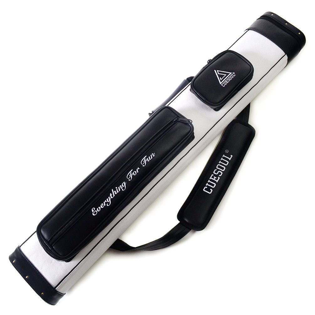 CUESOUL Soocoo Series 2x4 Hard Pool Cue Case -Holds 2 Cue Butt and 4 Cue Shafts,Four Color Available (CSCC-R213)