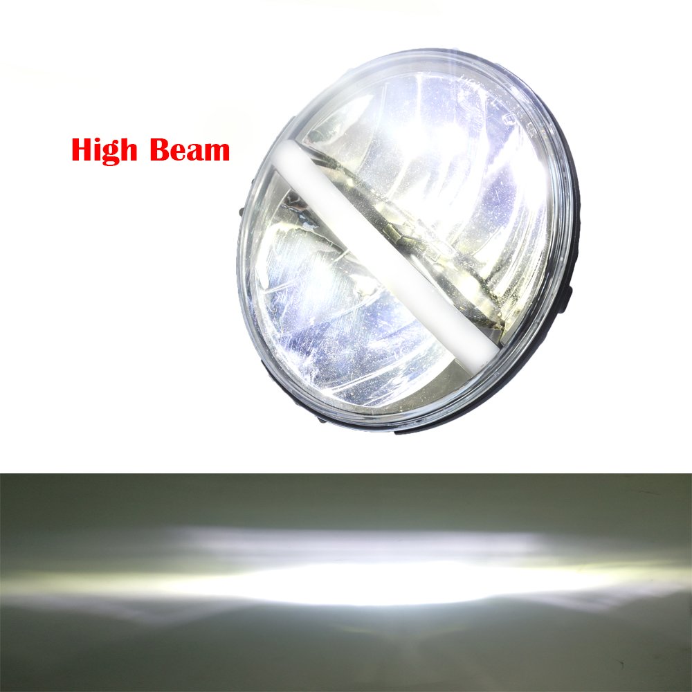 7Inch Round 30W CREE LED Half Halo Ring DRL Fog Lights Toyota Jeep JK