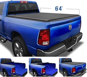 Amazon Com Tyger Auto T1 Soft Roll Up Truck Bed Tonneau Cover Compatible With 2002 2018 Dodge Ram 1500 2003 2018 2500 3500 2019 2021 Classic Only Fleetside 6 4 Bed 66 Without Rambox Tg Bc1d9014 Automotive