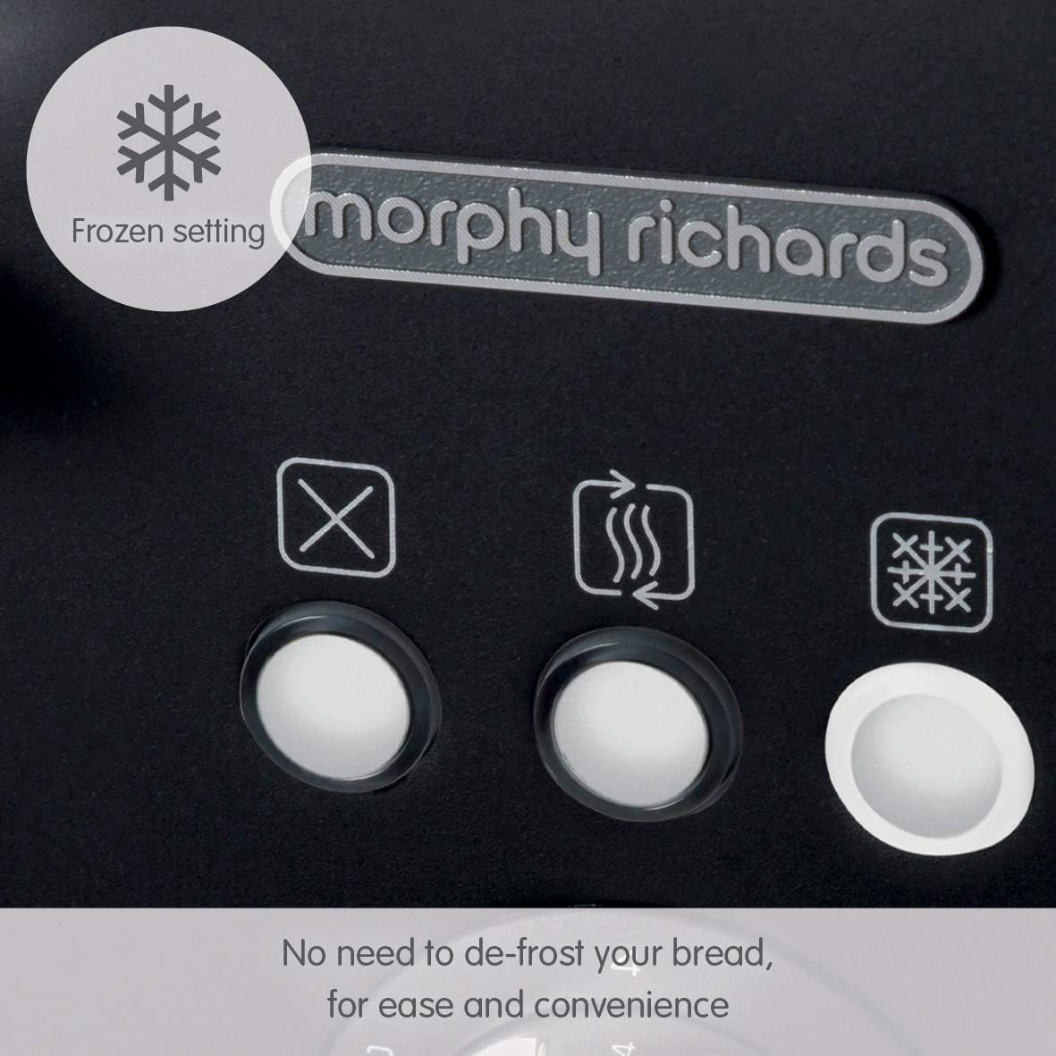 Morphy Richards Illumination 4 Slice Toaster, 7 Toast Settings, Browning Controls, Variable Width Slots, Auto Pop-up - Image 5