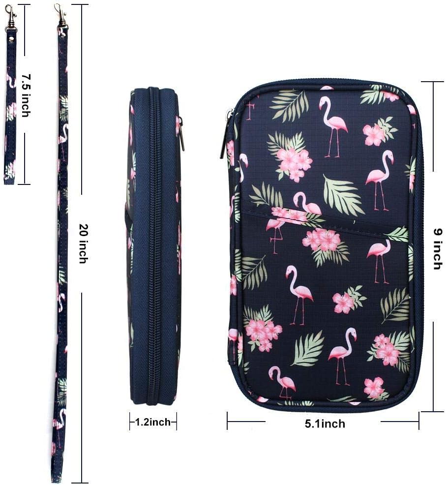  | RFID Family Passport Wallet Holder Waterproof, Travel Document Organizer Credit Card Clutch Bag for Men Women | Passport Wallets