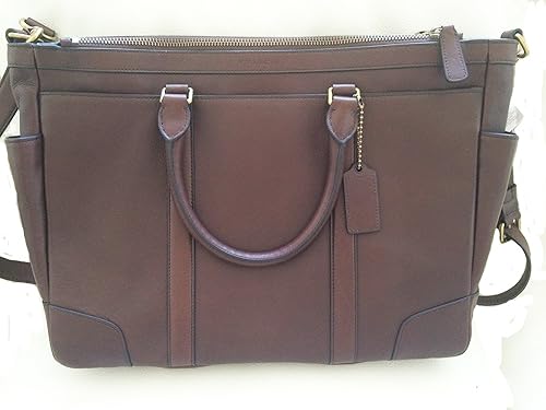 Amazon コーチ メンズ ブリーカーメトロポリタンバック イン レザー Bleecker Metropolitan Bag In Leather Mahogany 並行輸入 Coach コーチ トートバッグ