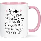 Maustic Friend Gifts for Women, Bestie Gifts for Women, Bestie Coffee Mug, Friendship Gifts for Women, Christmas Birthday Gifts for Friends Bestie, Gifts for Friends Female, 11Oz