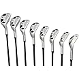 Menâ€™s Powerbilt Golf EX-550 Hybrid Iron Set, which Includes: #4, 5, 6, 7, 8, 9, PW +SW Regular Flex Graphite Right Handed New Utility Clubs