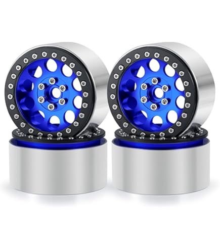 HUIOP Aluinu Alloy Wheel Ri Beadlock Wheel Ris Hub 4pcs 2.2inch 64