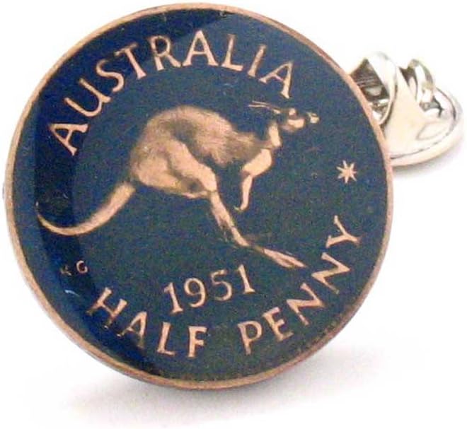 Australia Coin Tie Tack Lapel Pin Kangaroo Aussie Australian Sydney Brisbane Melbourne Perth Pacific Polynesian