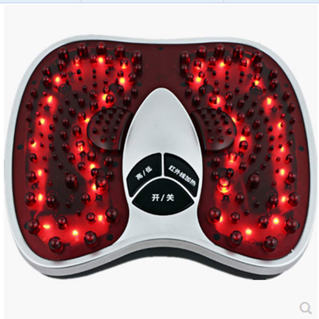 誠実 電気の B07ttmzp3w Red 人間工学的デザイン 足マッサージ 熱の