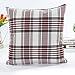DZT1968® Classic Plaid Throw Pillow Cushion Case Cover Protector Home Decor (Red)