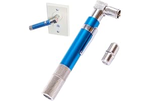 GROWORD Coaxial Pocket Toner Pocket Continuity Tester(Tracer) and Toner with Light&Buzzer Voltage Toner and Barrel Connector Bundle for Testing Coax Cable, RG6, RG59, CATV Wire Tracer