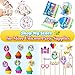 Rainbow Unicorn Party Favor Keychain Pack, Goody Bag Toys, 25pcs
