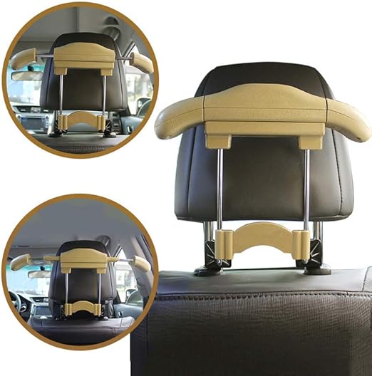 Car Coat Hanger with Easy Mount Base,Car Seat Back Coat Hanger for Coat