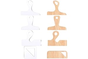 WOOPSOO 4 Pcs Router Templates Charcuterie Board Clear Cutting Router Acrylic Charcuterie Board Handle Large Tracing Stencils