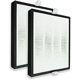 PUREBURG Replacement Filter Compatible with PARTU BS-10 Air Purifier, 2-Pack H13 HEPA Activated Carbon 2-in-1 3-Stage Filtration Air Clean Dust