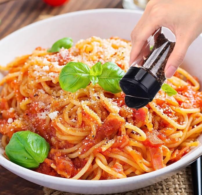 Photo 1 of 2PCS Clear Plastic Spice Jar with Shaker Lids Kitchen Seasoning Containers for Kitchen Storing Spice Powders (120ML)