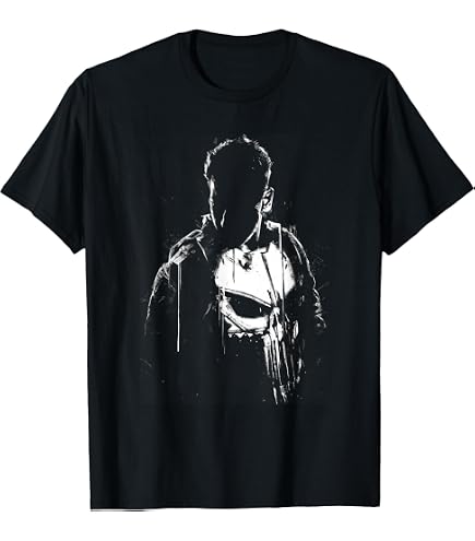 Amazon.com: Marvel The Punisher Frank Castle Vigilante T-Shirt