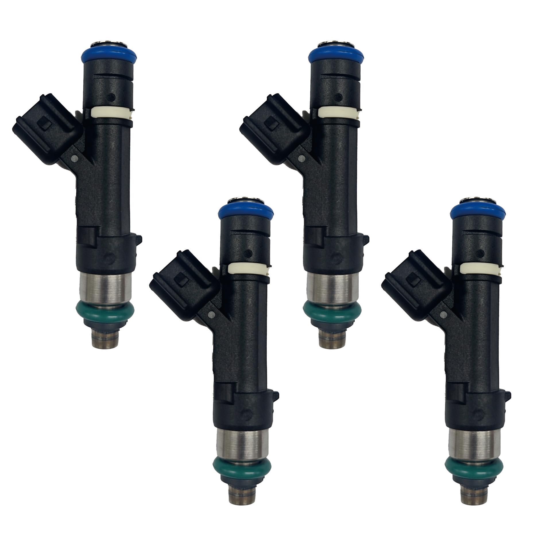 Photo 1 of 0280158162 Fuel Injectors Compatible with Ford Fusion 2010-2020, Escape 2009-2025, Transit Connect 2014-2022; for Lincoln MKZ 2010-2012 Replace CM5152 9E5Z9F593A FJ999 Set of 4