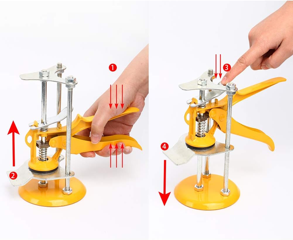 [Upgraded] Tile Leveling System, Tile Leveler Spacers, Reusable Tile Installation Tool Kit, Construction Wall Floor Balance Tools For Construction, Like Building Walls & Floors, Doors and Cabinet. - - 